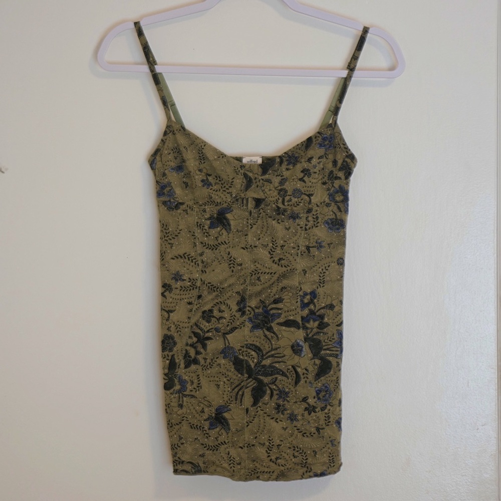 Wilfred Tank Top (green and patterned)